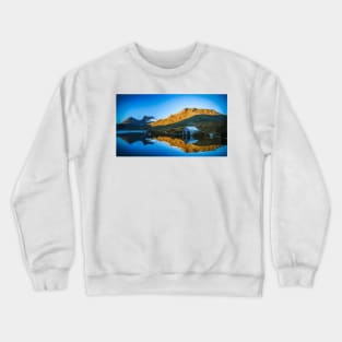 Water Reflections of Cradle Mountain Digital Painting Crewneck Sweatshirt